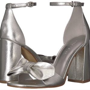 NIB Marc Fisher silver Malden Sandal, Sz 8.5